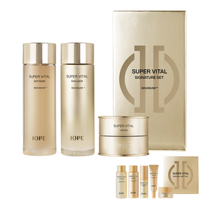 아이오페 슈퍼바이탈 시그니처 기초 화장품 3종 + 견본 5종 세트