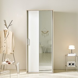 스칸디무드 국내제조 프렌체 키큰 슬라이딩 거울옷장 800 방문설치