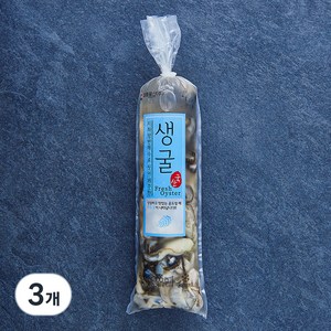 지하암반해수로 씻어 깨끗한 가열조리용 생굴 (냉장), 200g, 3개