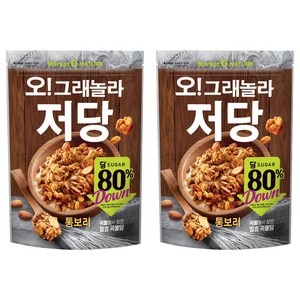 마켓오네이처 오!그래놀라 저당, 255g, 2개