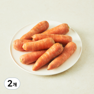 국내산 주스용 흙당근, 1kg, 2개
