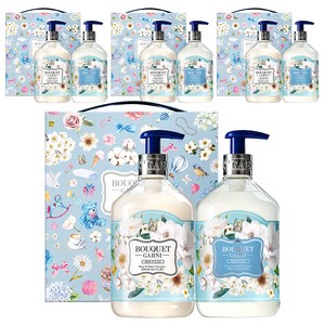 부케가르니 딥퍼퓸 샴푸+트리트먼트 베이비파우더 헤어세트, 4세트