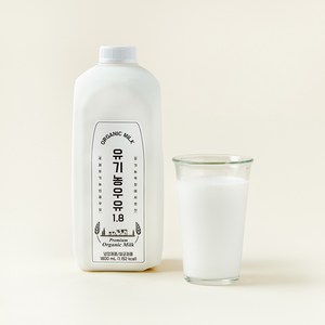 유기농 우유 1.8, 1.8L, 1개