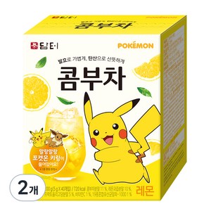 담터 포켓몬 콤부차 레몬, 5g, 40개입, 2개