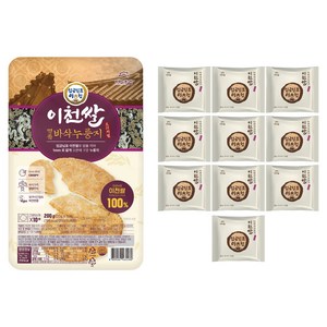 임금님표이천 이천쌀 바삭누룽지 오리지널, 20g, 10개