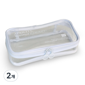 아이코닉 ﻿루시드 투명 펜파우치, CLEAR, 2개