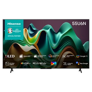 하이센스 안드로이드S 4K Mini LED TV, 139cm(55인치), 55U6N, 벽걸이형, 방문설치