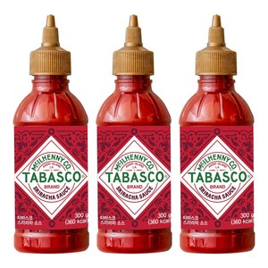 타바스코 스리라차소스, 300g, 3개