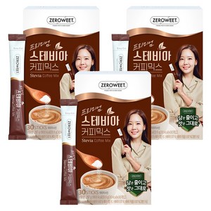 제로윗 프리미엄 스테비아 커피믹스 골드 에디션, 9.9g, 30개입, 3개