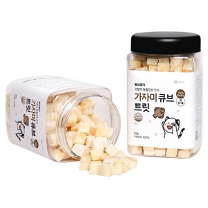 뽀시래기 고양이 큐브 트릿 동결건조, 가자미, 65g, 2개