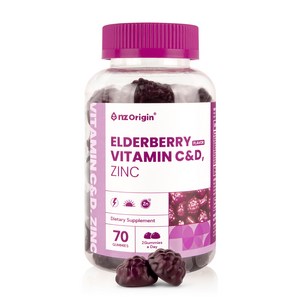 엔젯오리진 엘더베리맛 비타민C&D 아연, 70정, 1개