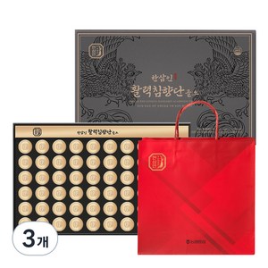 한삼인 활력침향단 골드 60환 + 쇼핑백, 225g, 3개