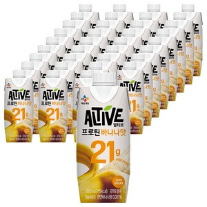 얼티브 프로틴 바나나맛, 250ml, 36개