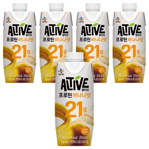 얼티브 프로틴 바나나맛, 250ml, 5개