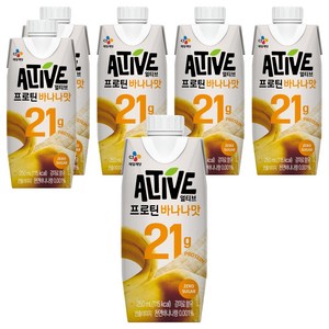 얼티브 프로틴 바나나맛, 250ml, 6개