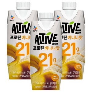 얼티브 프로틴 바나나맛, 250ml, 3개