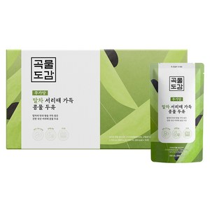 곡물도감 말차 서리태 가득 콩물두유, 180ml, 15개