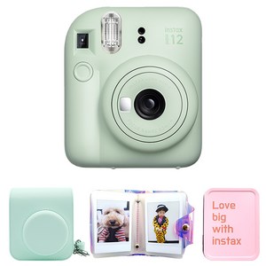 인스탁스 미니 12 민트 그린 instaxmini12 + 전용가방 세트, 1세트