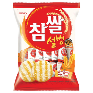 크라운 참쌀설병, 128g, 1개