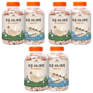 조공 반려동물 미니트릿 동결건조 간식, 혼합맛(닭/북어), 130g, 3세트