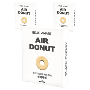 벨르아망 에어도넛 차량용 방향제 리필, 블랙체리, 3개