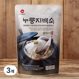 마니커에프앤지 누룽지 백숙, 1kg, 3개