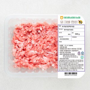 농협 포크빌 한돈 뒷다리살 다짐육, 500g, 1개