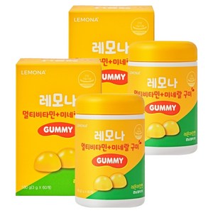 레모나 멀티비타민 미네랄 구미, 60정, 2개