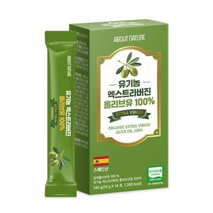 어바웃네이처 유기농 엑스트라버진 올리브유 14p, 140g, 1개