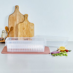 이지앤프리 국산 스테커블 냉장고 트레이, 반투명, 360 x 175 ..., 3개