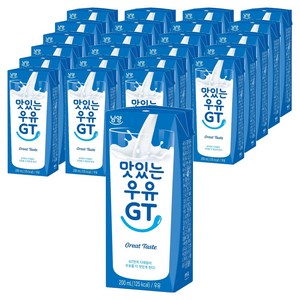 맛있는우유GT 멸균우유, 200ml, 24개