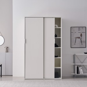 웰퍼니쳐 트로이 슬라이딩 옷장 1200 선반형 방문설치