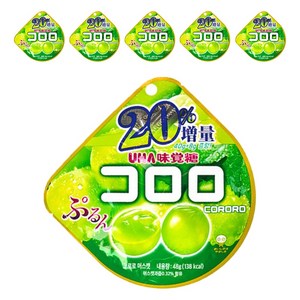 코로로 머스캣맛 젤리, 48g, 6개