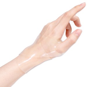 바디프로 남녀공용 임산부 실리콘 손목보호대 투명, 2개
