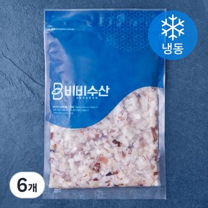 오징어 다이스 (냉동), 500g, 6개