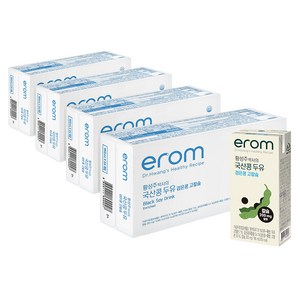 이롬 황성주 박사의 국산콩 두유 검은콩 고칼슘, 190ml, 96개