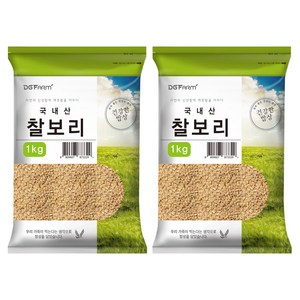 건강한밥상 국내산 찰보리쌀, 1kg, 2개