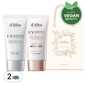 달바 워터풀 에센스 선크림 SPF50+ PA++++ 50ml + 워터풀 톤업 선크림 SPF50+ PA++++ 50ml + 기프트백, 2세트
