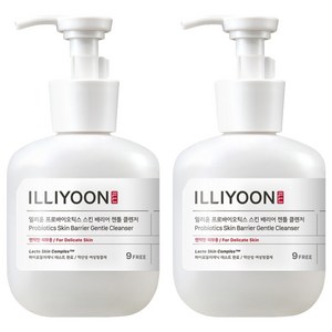 일리윤 프로바이오틱스 스킨 배리어 젠틀클렌저 여성청결제, 300ml, 2개