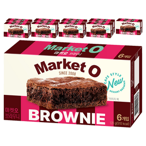 오리온 마켓오 브라우니 6p, 120g, 10개