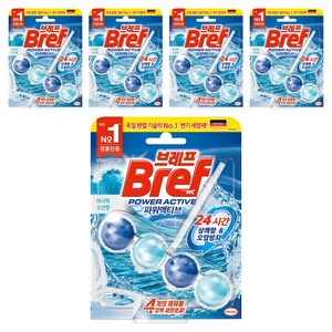 브레프 파워액티브 오션 퍼시픽 오션향, 50g, 5개
