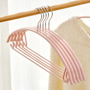 살림의기술 어깨뿔방지 논슬립 스틸 옷걸이, 핑크, 30개