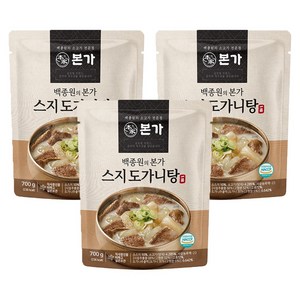 TBK 백종원의 본가 스지 도가니탕, 700g, 3개