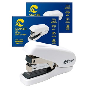 피스코리아 플랫 이지 스테플러 HD-510, 화이트, 2개