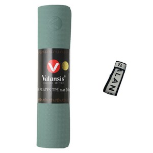 밸런시스 TPE 요가 매트 + 스트랩, 민트그린, 1800 x 650..., 1세트