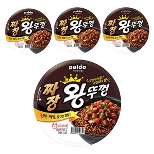 왕뚜껑 짜장 105g, 4개