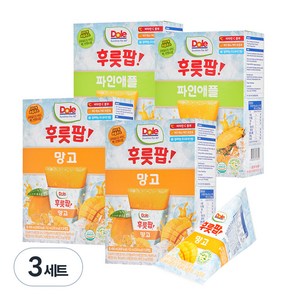 돌 후룻팝 파인애플 16p + 망고 16p, 62ml, 3세트