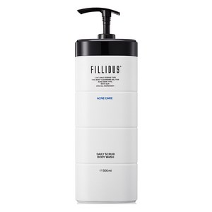 필리더스 데일리 스크럽 바디워시 블랙 머스크향, 500ml, 1개