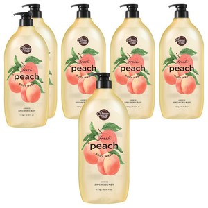 샤워메이트 바디워시 복숭아, 1.2kg, 6개