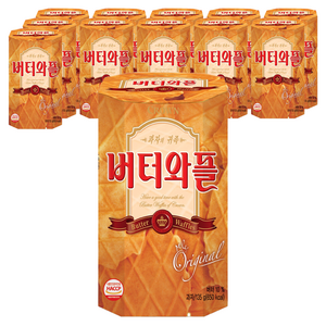 크라운 버터와플, 135g, 12개